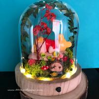 Birth Gift - Glass Dome - Winnie the Pooh Theme to Personalize