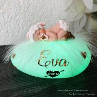 Gift for a little baby, original and rare - personalized sheep nightlight