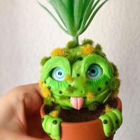 Imaginary plant - adorable fantastic creature to give as a gift