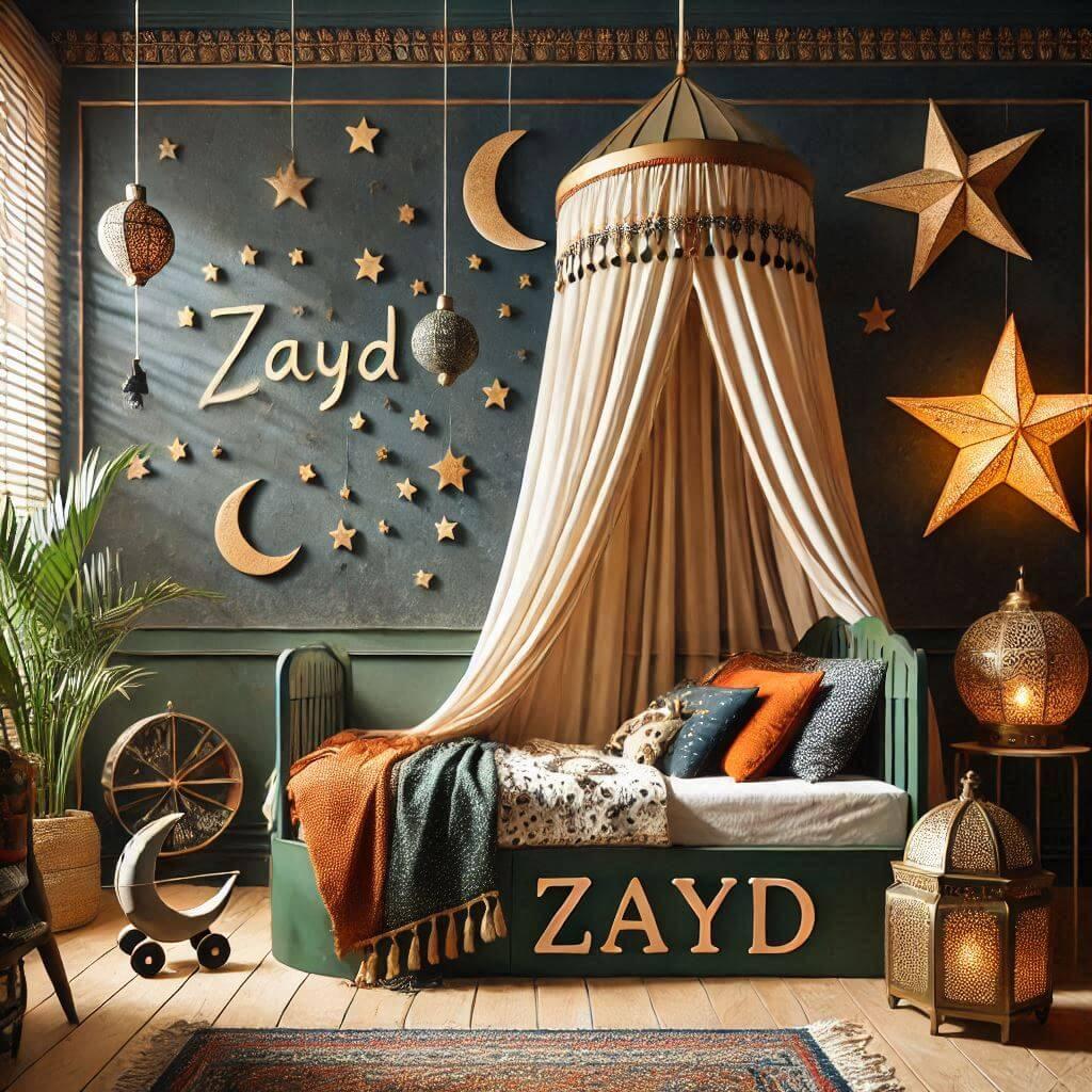 decoration enfant chambre orientale, prenom zayd