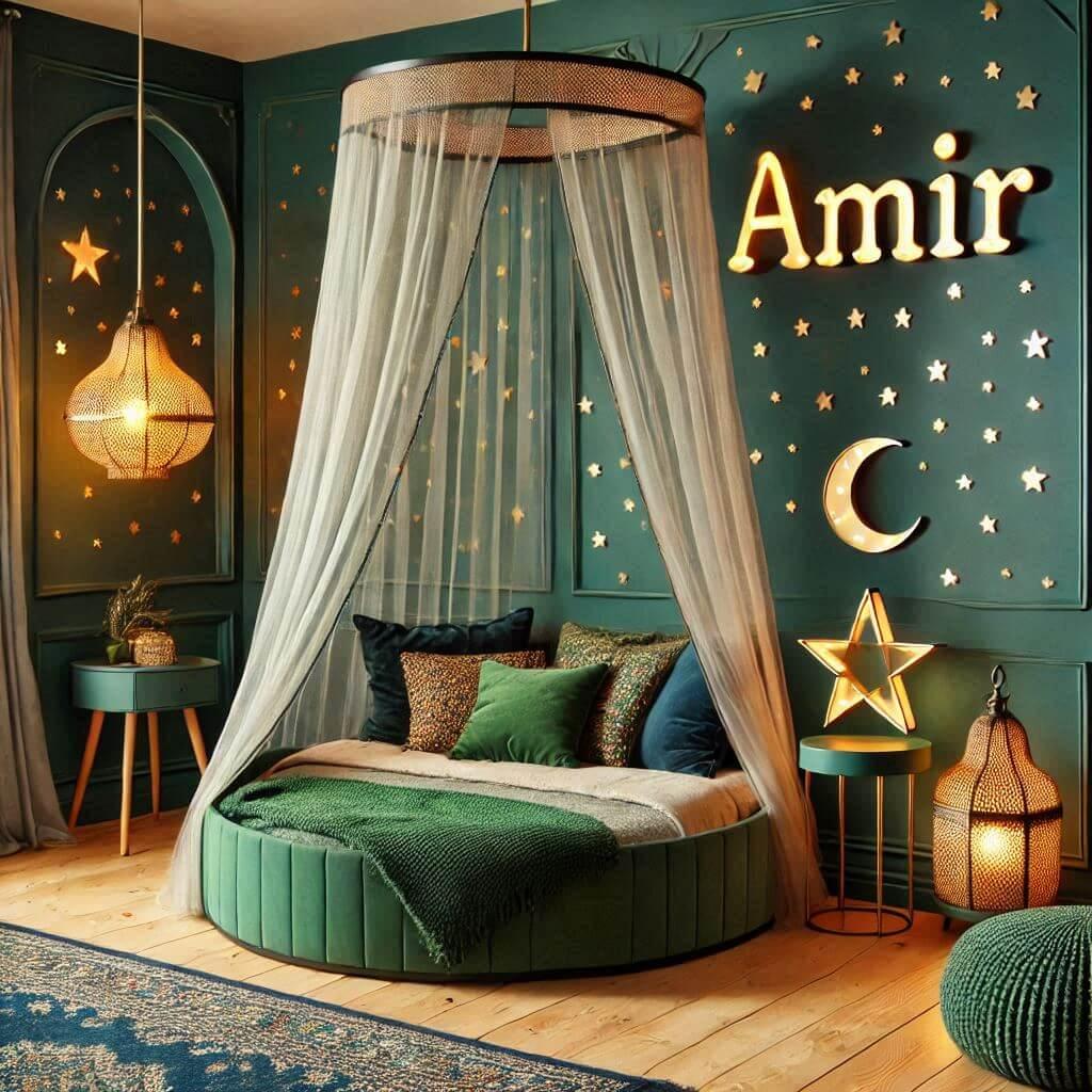 belle chambre d enfant, prenom amir, theme oriental