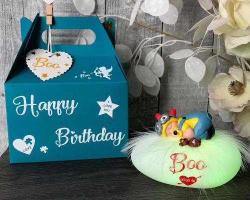 veilleuse doudou personnalise prenom - theme les minions - cadeau naissance - fait main