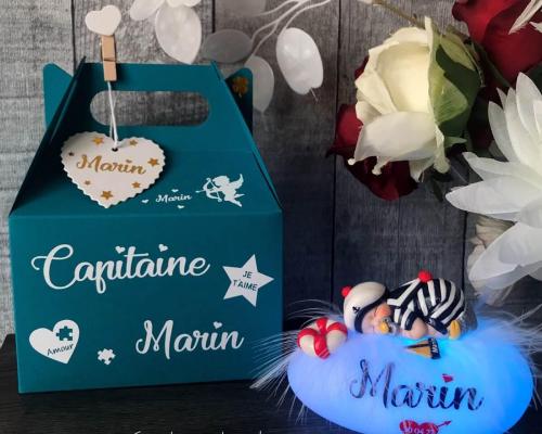 coffret naissance garcon original artisanal fait main