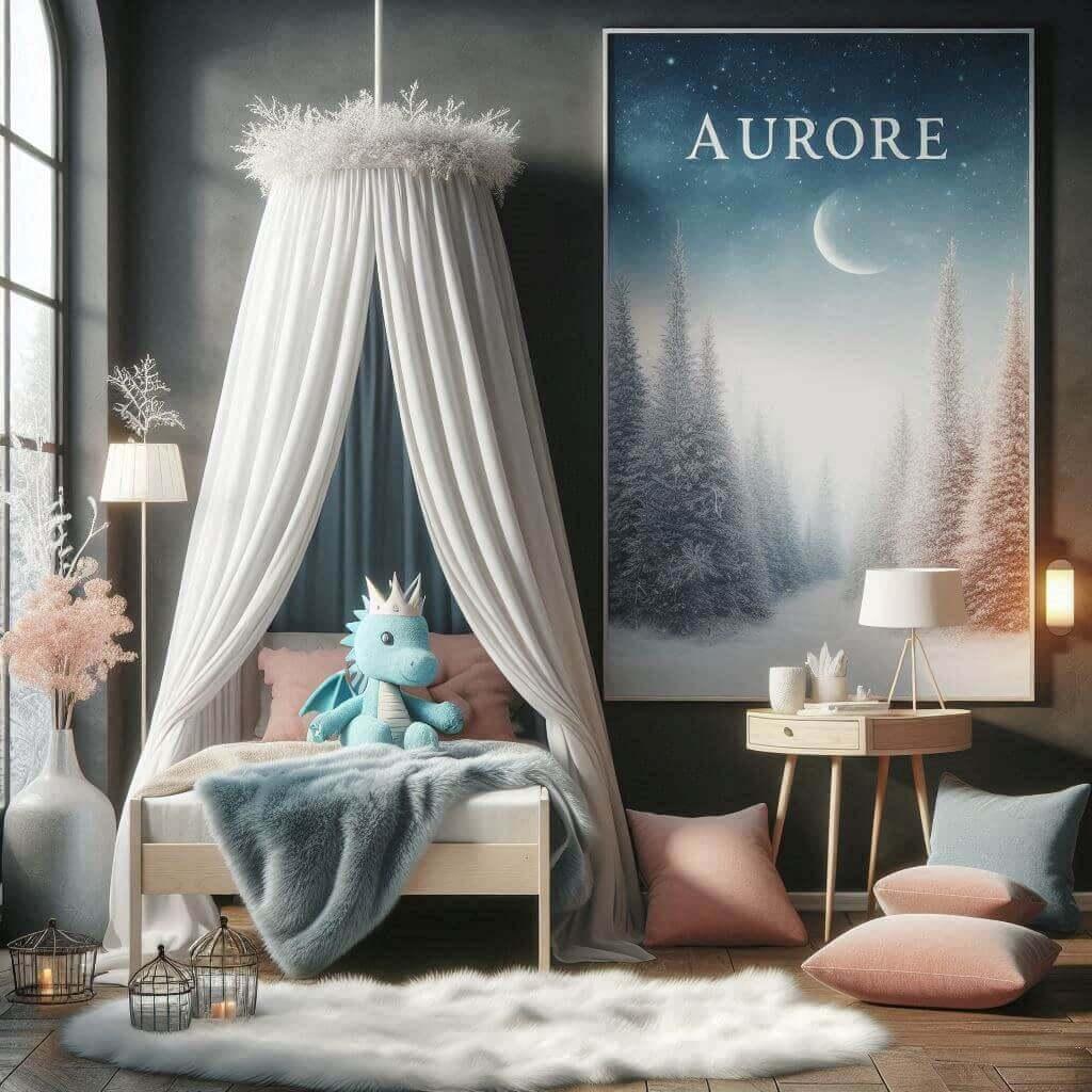 Chambre prenom aurore theme de l hiver