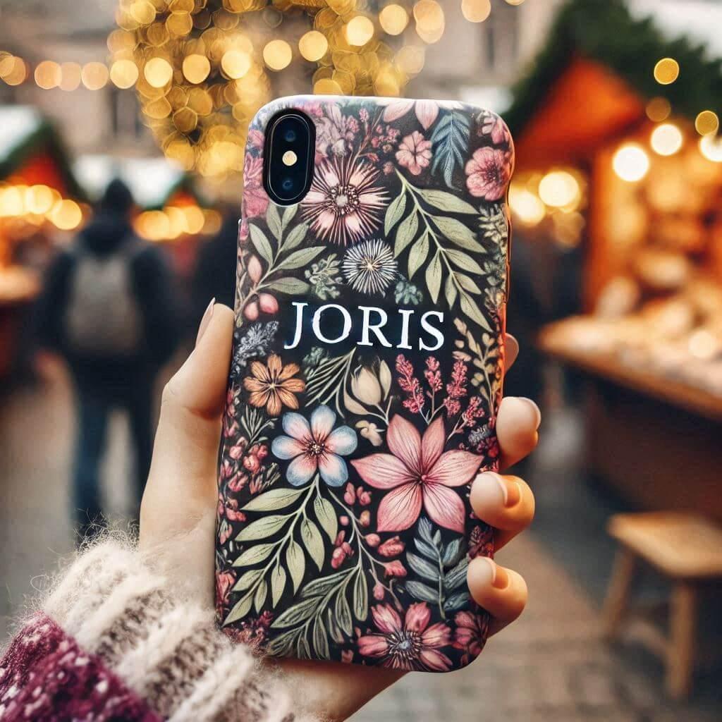 Coque de telephone personnalisee avec le prenom joris