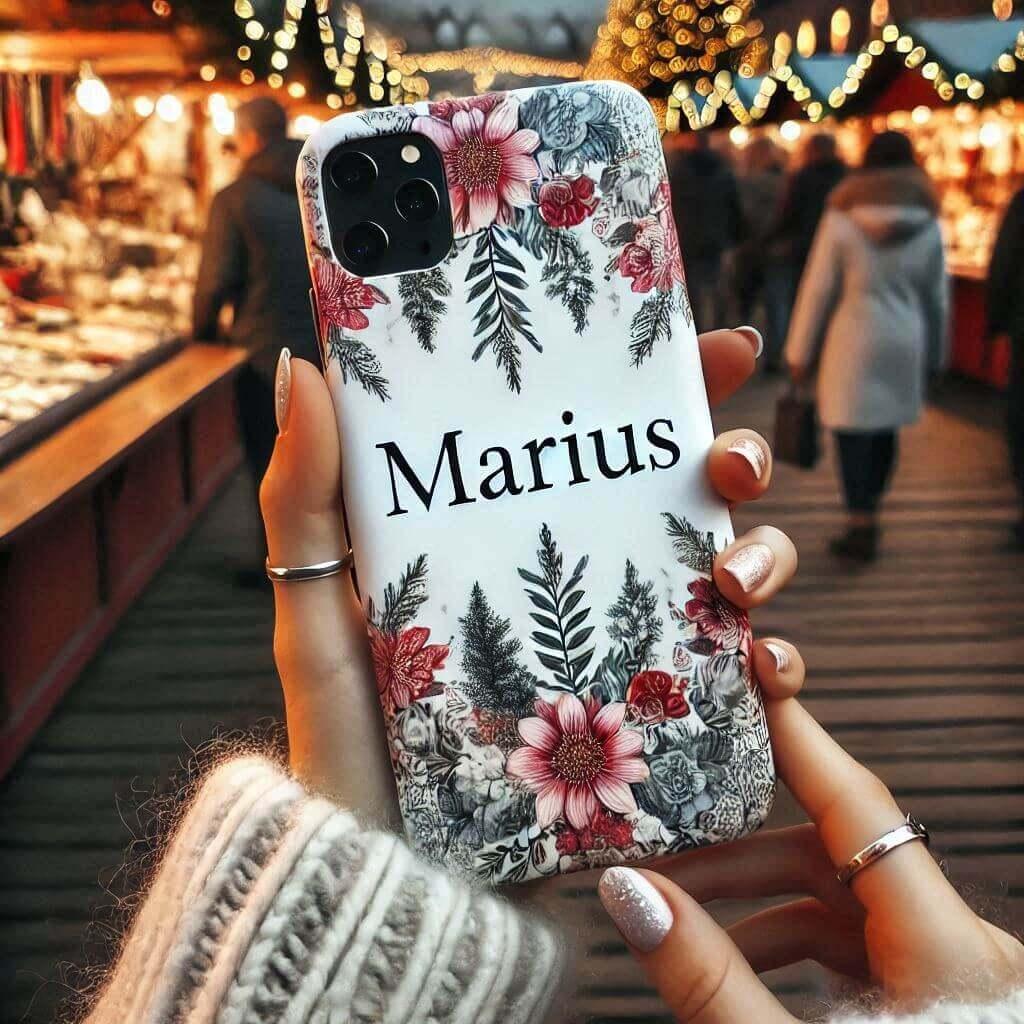 prenom marius, sur une coque de telephone