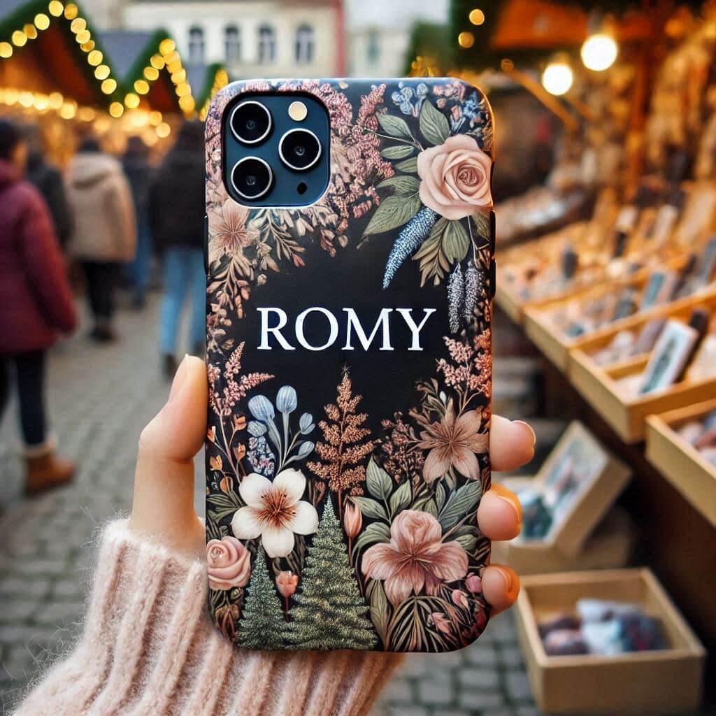 coque de téléphone personnalisé au prénom Romy