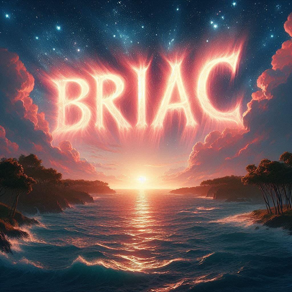 Le prenom briac ecrit dans le ciel au dessus de la mer briac 3 1