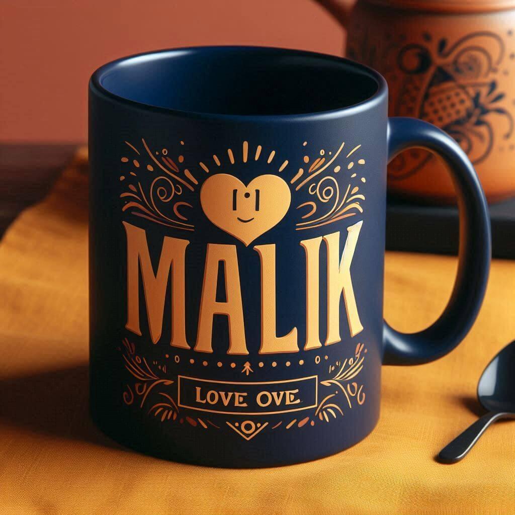 prenom malik sur un mug personnalise