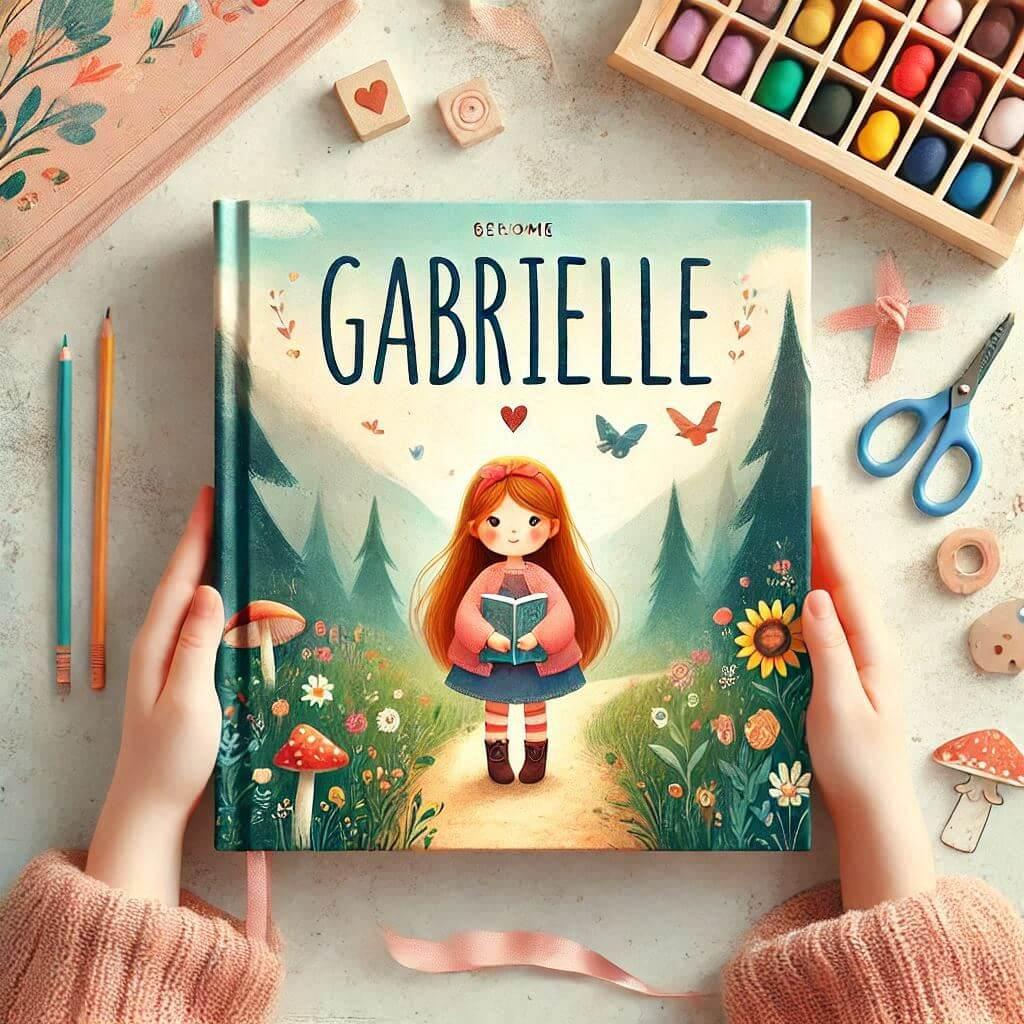 Livre pour enfant personnalisé, prénom Gabrielle