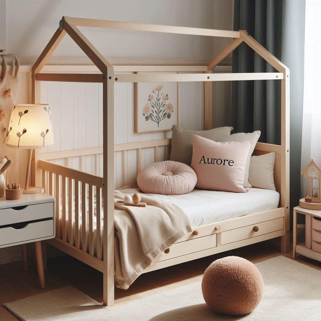 chambre montessori avec le prenoms aurore