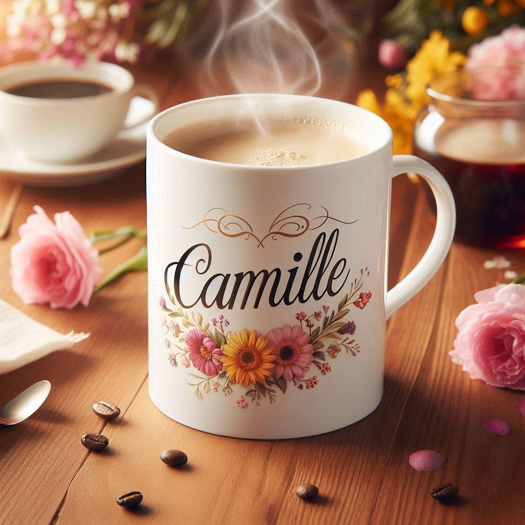 Mug personnalise avec le prenom camille