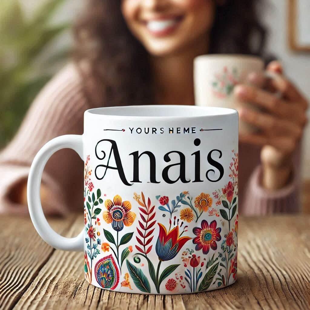 Mug personnalise avec le prenom anais