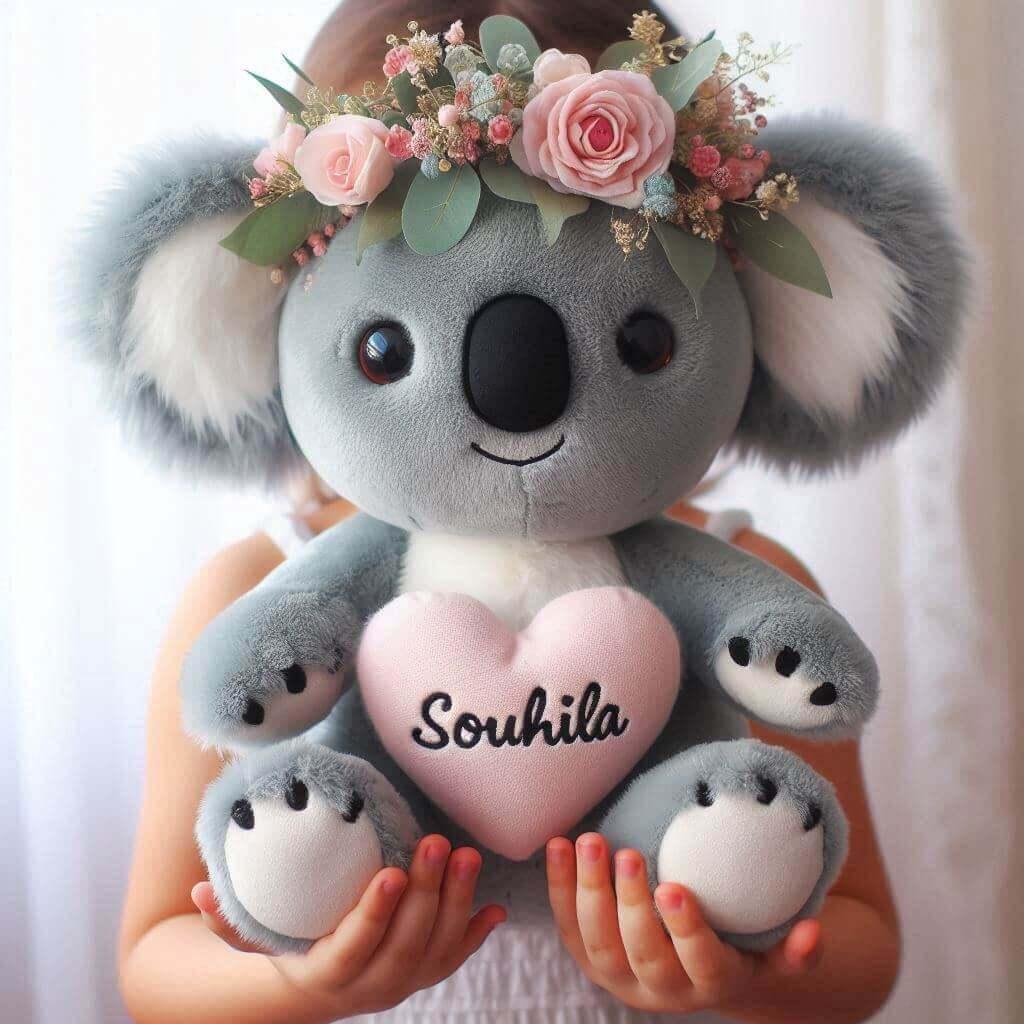 Peluche koala prenom souhila