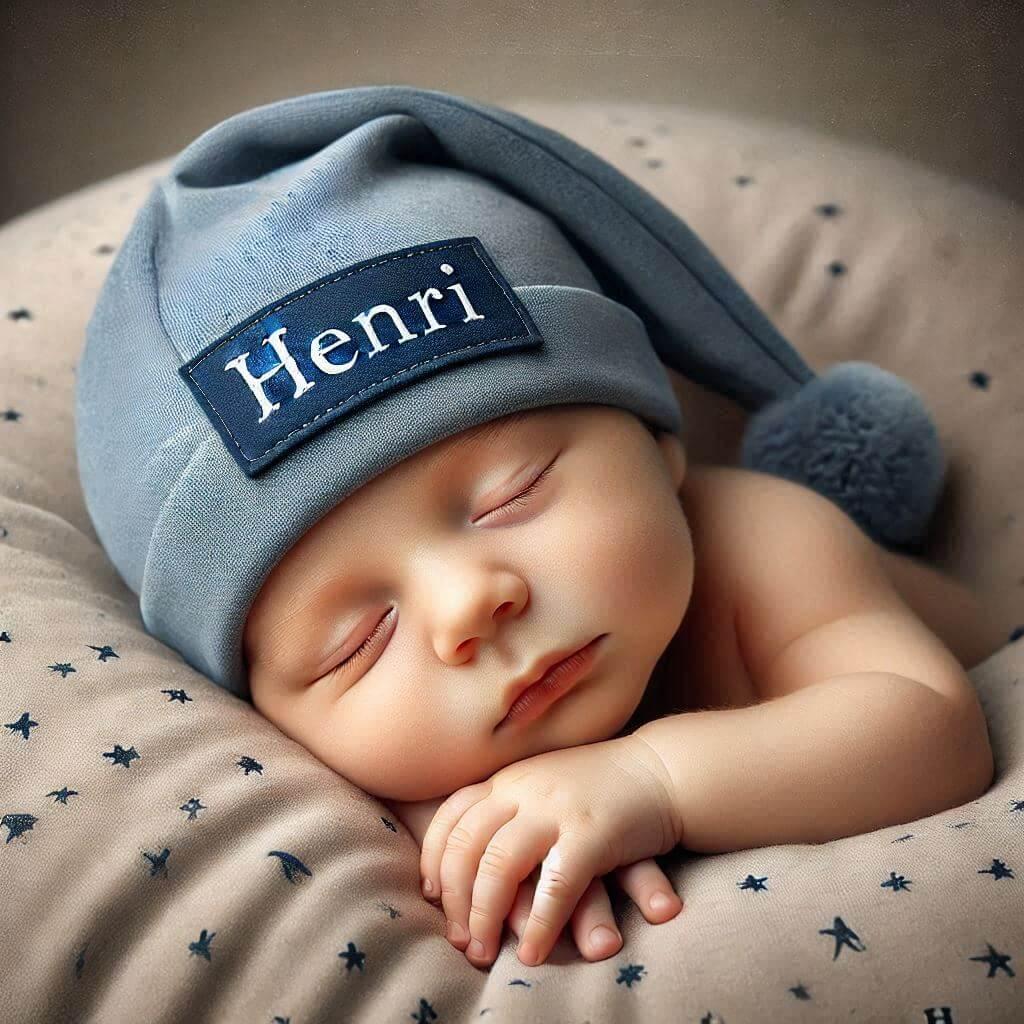 petit bébé qui dort, prénom henri