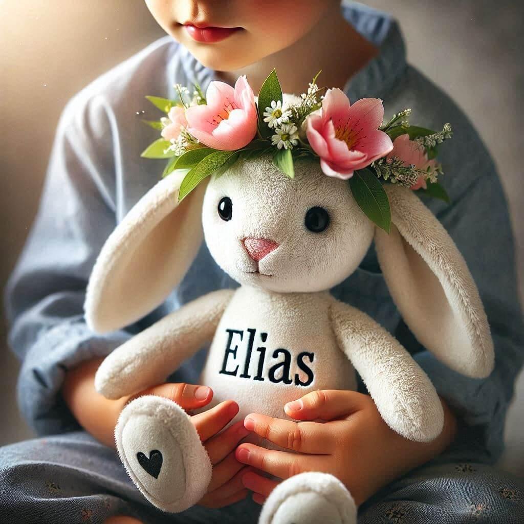 peluche prenom elias