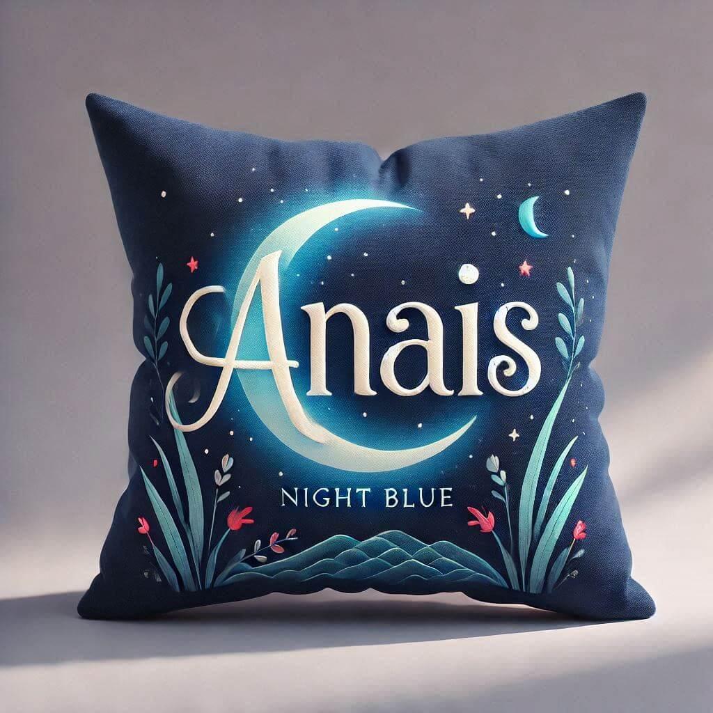 coussin personnalisé, prénom anais