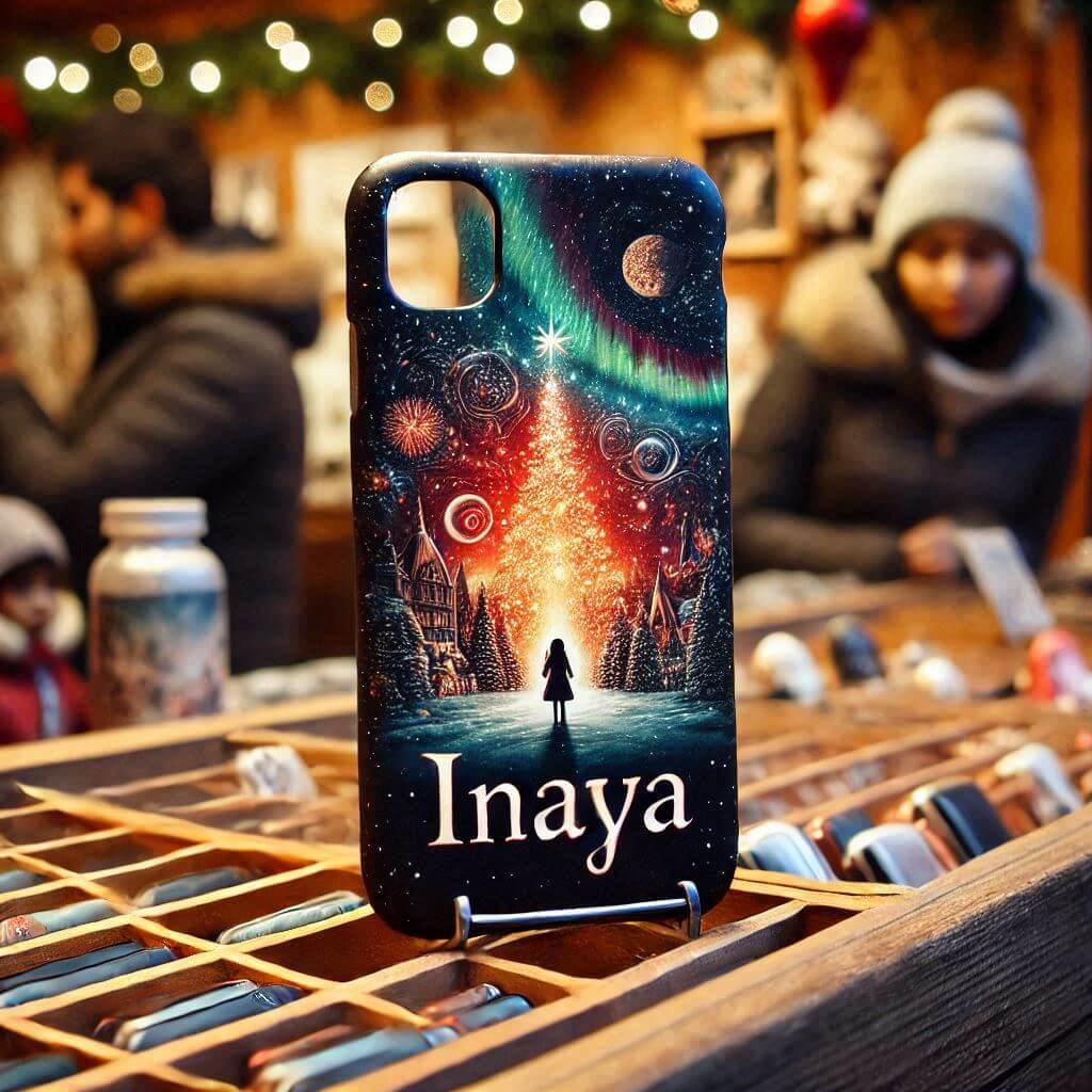 coque de telephone personnalisé avec le prénom Inaya