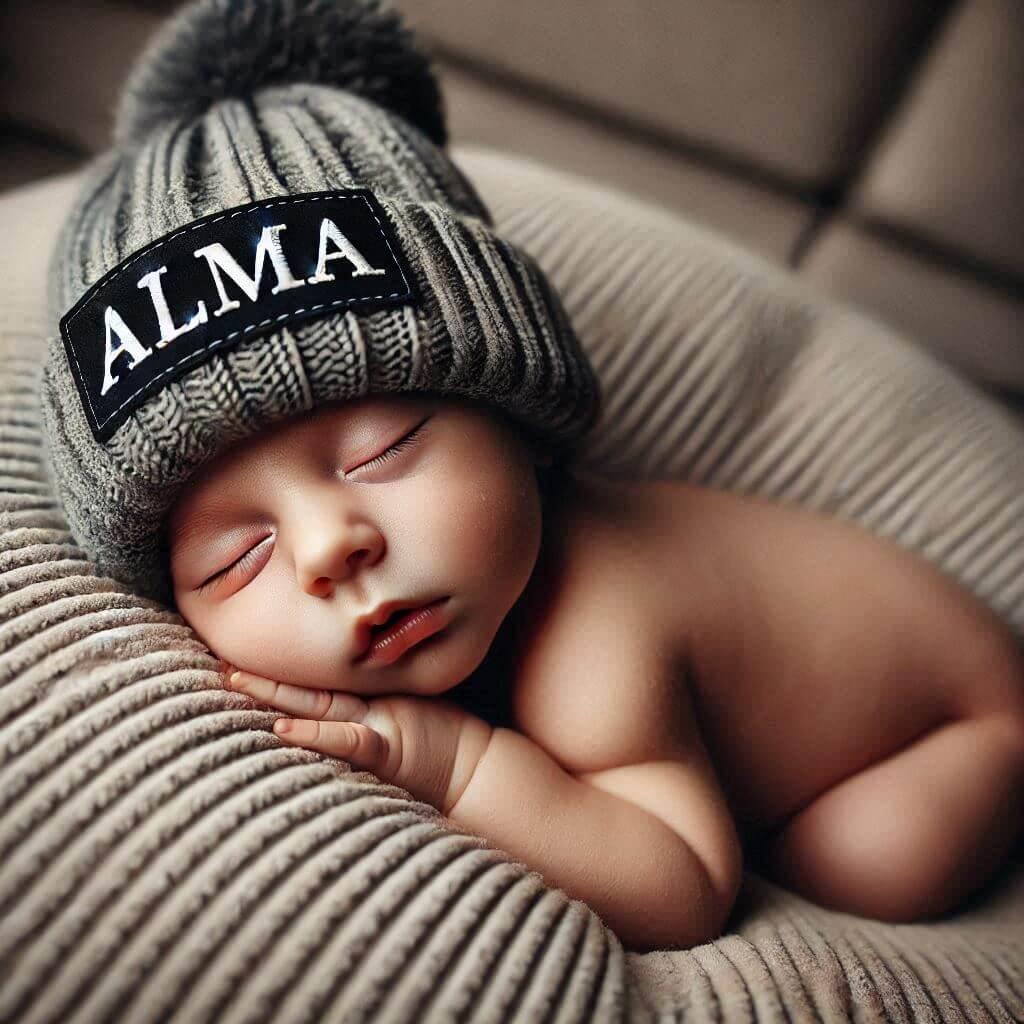 prenom alma, bebe fille qui dort