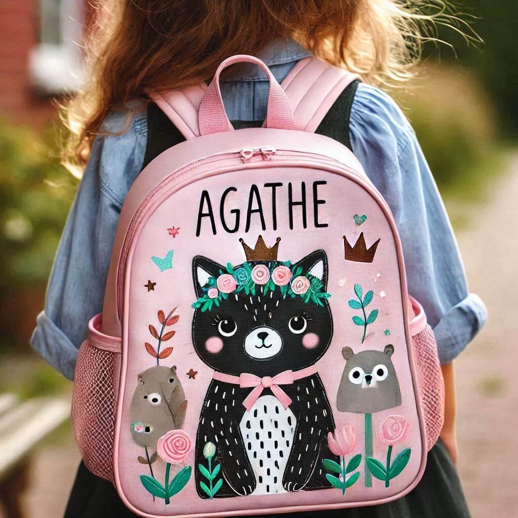 prenom agathe, cartable personnalisé