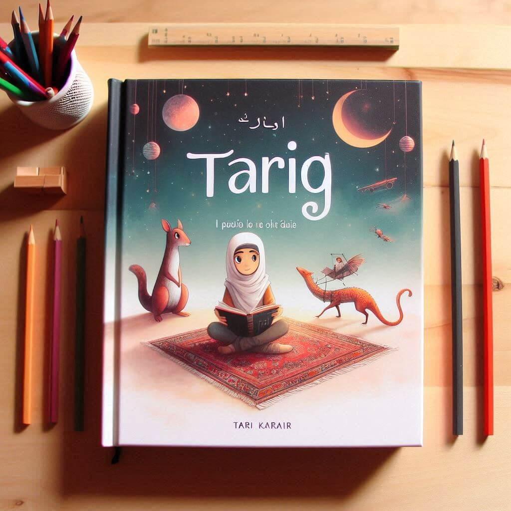 Un livre d enfant avec le prenom tariq en couverture