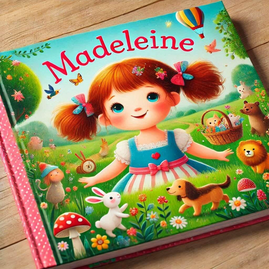 Un livre pour enfant avec le prenom madeleine 1