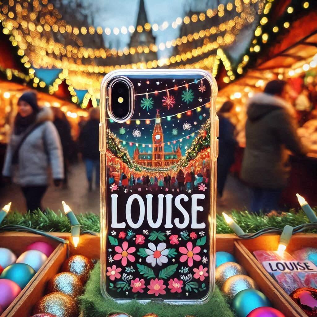 coque de telephone personnalisée avec le prénom Louise