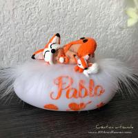 Veilleuse figurine doudou renard - cadeau de naissance original et utile